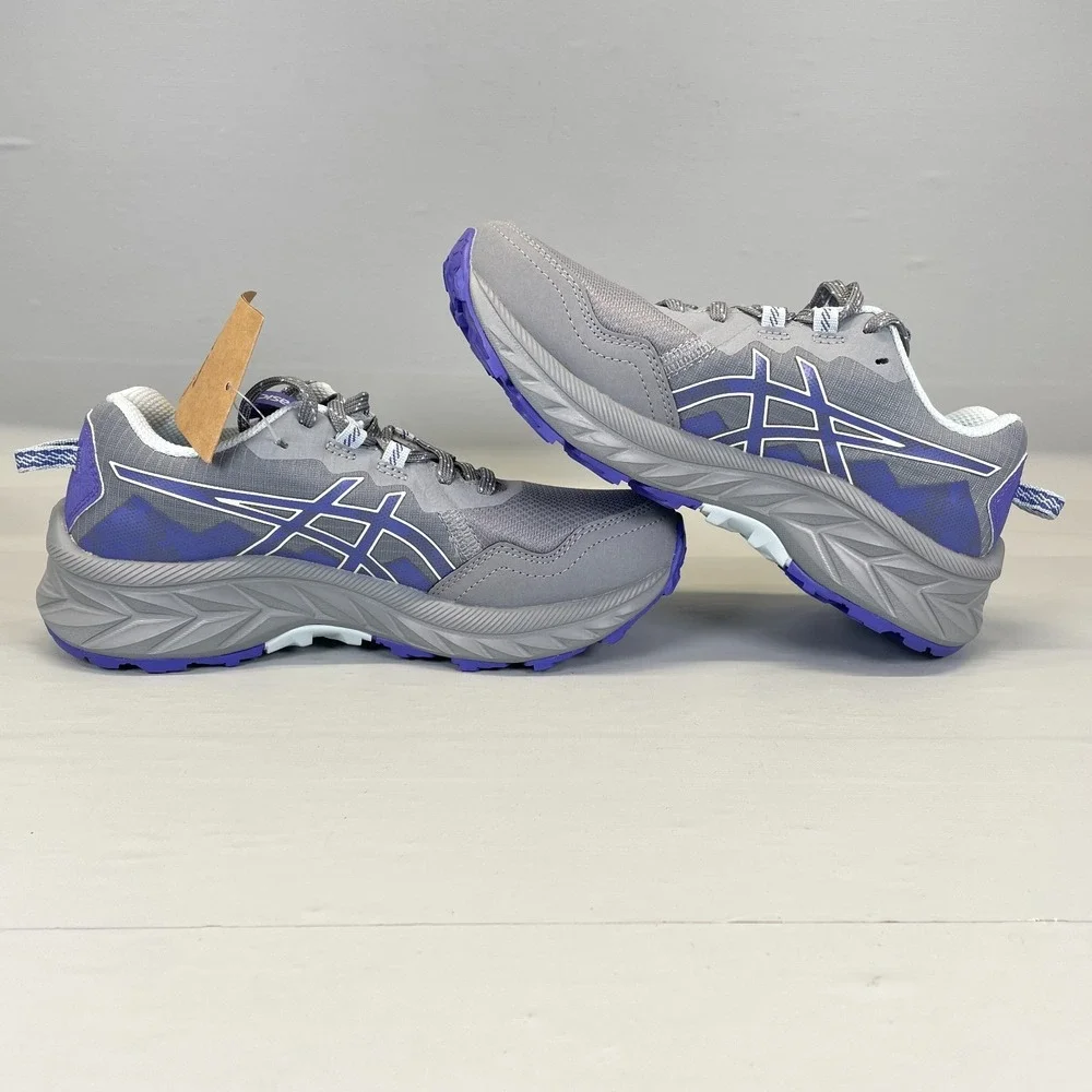 ASICS Gel-Venture 10 Trail Running Shoes Womens Size 5 Gray Purple Sneakers